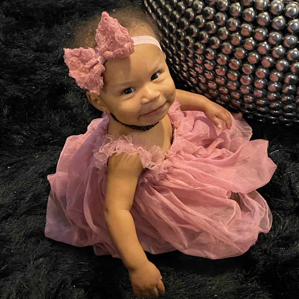 Pink Tulle Layered Dress